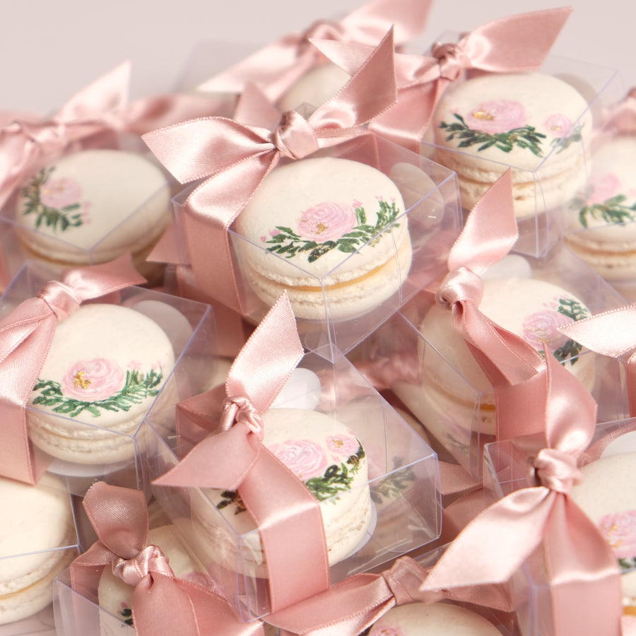 Individually Wrapped Rose Macarons Collection