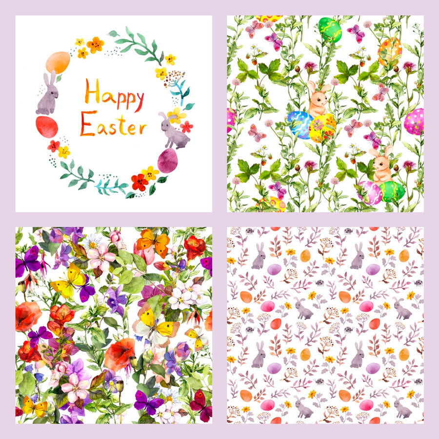 Easter Happy Cookie/Cupcake Toppers - Emma Dodi Cakes