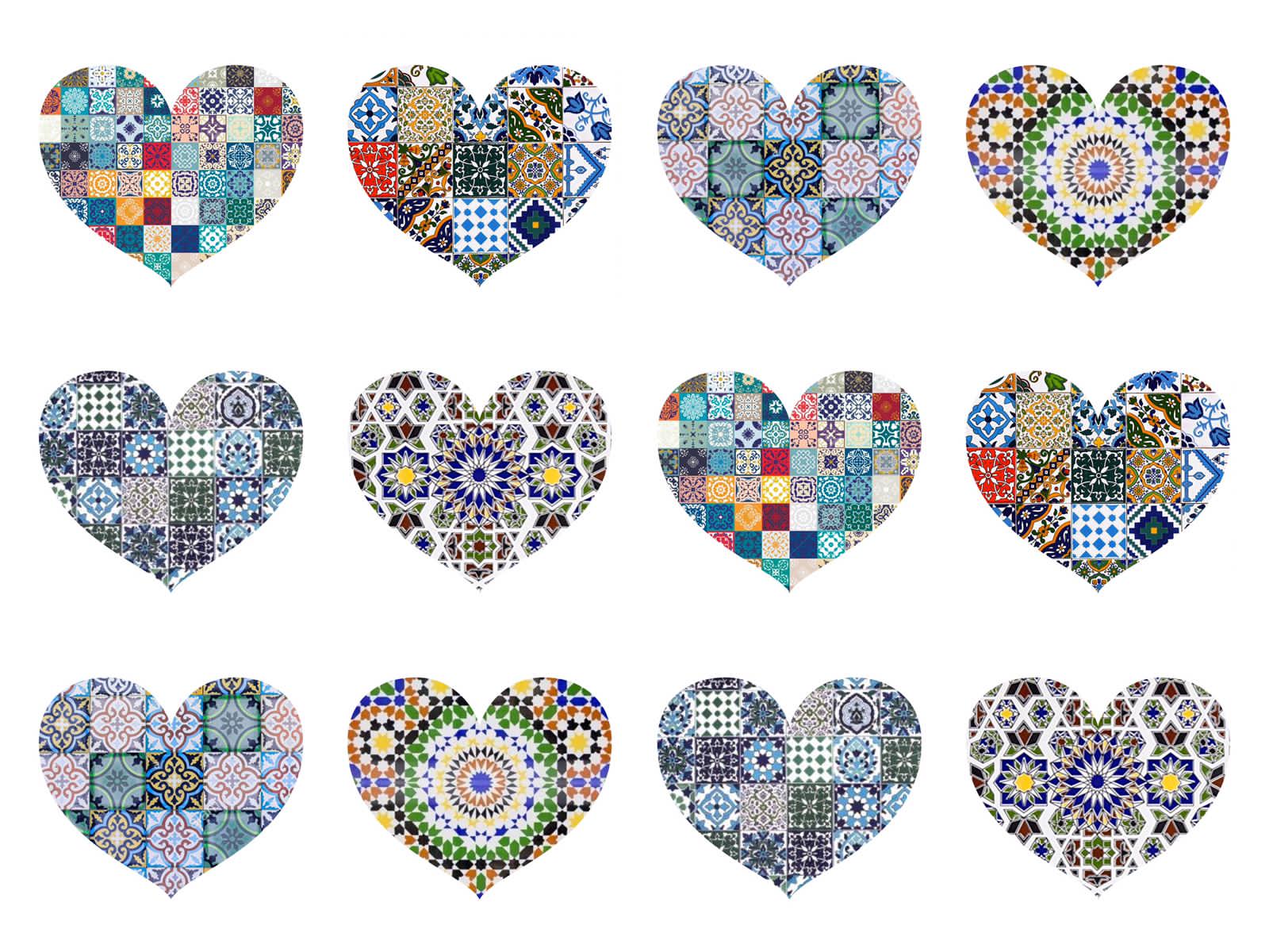 Moroccan Hearts Cookie/Cupcake Toppers - Emma Dodi Cakes