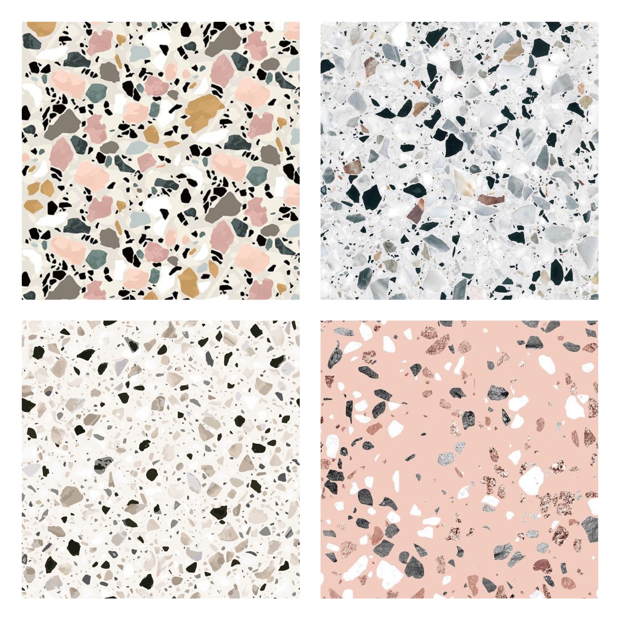 Terrazzo A4 Edible Print - Emma Dodi Cakes